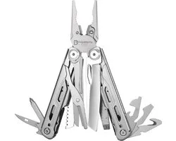 Bealive® Multitool zakmes - 16 functies in 1 tool - Survival Gear - Nood tools - Overlevingsuitrusting - Multifunctioneel - Roestvrij staal - Zakmes, zaag, klip en schaar etc.