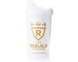 Rebuild Nutrition - Shakebeker - 700 ml - Wit - Handige Mixer voor Eiwitshakes en Drankjes