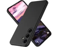 Shockproof Backcover - Liquid Silicone Soft Hoesje - Geschikt voor: Samsung Galaxy A54 - Zwart