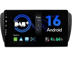 SXAUTO【Ingebouwde DAB】Android 14 IPS autoradio voor Seat Ibiza 6J (2009-2014) - Draadloos CarPlay/Android Auto - LED Camera + MIC - 4G+64G - 9 Inch 2 Din - AHD Stuurwiel 360-CAM Fast-boot WIFI DSP