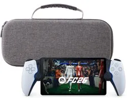 K&G Case pour PlayStation Portal - Hardcase - Housse de protection pour PS Portal - Hardcase Convient pour PS5 Portal - Résistant aux éclaboussures - Grijs