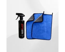 NANOGLANS COATING SET- Voor Auto & Motor - Keramische coating - Ceramic glass coating - Nano Coating - 500ML + 2 stuks 60x40cm Microvezel doeken