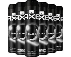 AXE - Deodorant Bodyspray - Black XL - 6 x 200 ml - Voordeelverpakking