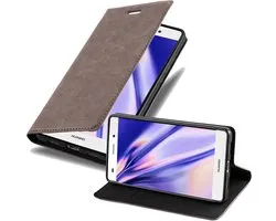 Coque Cadorabo pour Huawei P8 LITE 2017 / P9 LITE 2017 en COFFEE BROWN - Coque de protection avec fermeture magnétique