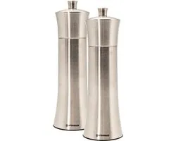 SWISSMAR - Ensemble moulin à sel et poivre Torre 20 cm Acier inoxydable