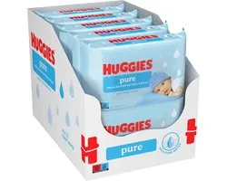 10x Huggies Lingettes Pure 99% Water 56 lingettes