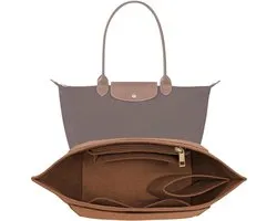 Casalora – Tas Organizer – Bag in Bag – 26cm – Bag Organizer – Handtas Organizer Met Meerdere Vakken – Roodbruin – M