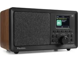 Radio DAB avec Bluetooth - Radio rétro Audizio Padova - Avec lecteur MP3 et télécommande - 40W