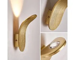 Applique Cahaya courbée dorée - Modèle 2024 - applique pour intérieur - Éclairage LED - Lumière blanc chaud - appliques
