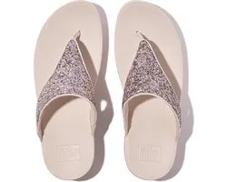 FitFlop Lulu Multi-Tonal Glitter Toe-Post Sandals Vrouwen - Nude Rose Mix
