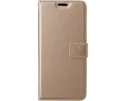 Bookcase Geschikt voor: Realme 8 Pro - Goud - portemonee hoesje