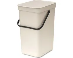 Brabantia Sort & Go Prullenbak - 12 l - Soft Beige