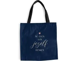 Sac à bandoulière - Sac de plage - Shopper Strength - Citations - Hartjes - Pensée - 45x45 cm - Sac en coton