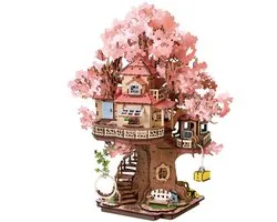 Robotime Sakura Tree House - Rolife Creation Set Series - TGS04 - Kersenbloemen - Bouwpakket - Knutselen - Boomhut