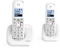 Alcatel XL785 DUO Téléphone analog/dect Identification de l'appelant Blanc