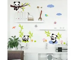 Panda Muursticker Sticker Nursery