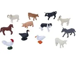 Mojo Farmland mini animaux de la ferme 12pcs 380053