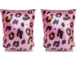 Swim Essentials Brassards Imprimé Panthère - Or Rose - 0-2 ans
