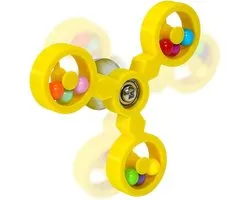 Conception de moulin à vent interactif | Jouets d'entraînement pour oiseaux | Jouet à mâcher d'enrichissement et de recherche de nourriture pour calopsittes, conures, inséparables et aras | Centre d'activités coloré pour animaux de compagnie (jaune)