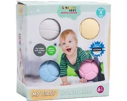 Mon premier ensemble de balles sensorielles 4 pièces Gerardo's Toys - Matériau de qualité alimentaire - Fabriqué en Europe