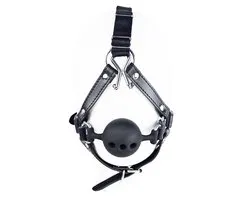 BNDGx® - Extreme BDSM Masker - Nep Leer - Met Gag Neus Klem - SM