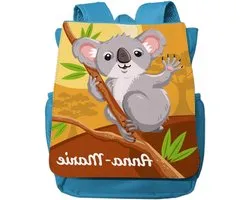 minimutz Children's Daypack for Boys and Girls with Name, Personalised Backpack Koala for Children, Small Leisure Backpack, Children's Backpack, Children's Backpack, 2-5 Years, Light Blue, Light Blue