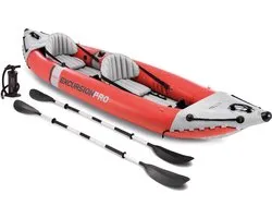 Intex 68309NP Excursion Pro Kayak 384x94x46 cm Rood/Grijs