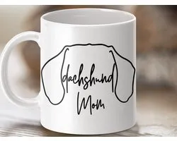 Mok Teckel Mama, Gepersonaliseerde Teckel Mok, Hondenmama Cadeau, Hondenliefhebber Mok, Teckel Cadeau, Hondenras Mok, Dierenmok, Mama Mok