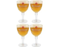 Westmalle Bierglazen 330 ml - 4 Stuks