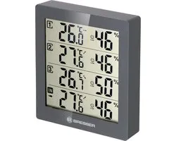 Bresser Weerstation - Temeo Hygro Quadro 12 Cm - Grijs - 4-delig