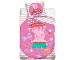 Peppa Pig Dekbedovertrek Magic Musthaves - Eenpersoons - 140x200 cm - Roze