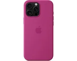 Apple Case Convient pour iPhone 16 Pro Max Case Siliconen - Apple Silicone Backcover MagSafe - Rose