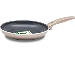 GreenPan Cambridge Koekenpan 28cm - PFAS-vrije antikleeflaag – Koekenpan inductie - Keramische koekenpan – Ovenbestendig tot 160°C – Koudgrepen - Brons