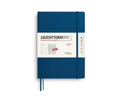 Leuchtturm1917 - 2027 - Weekly Planner & Notebook - B5 Composition 18x25cm - indigo - hardcover