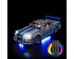 Omgoods - Kit d'éclairage LED adapté pour Lego 42210 2 Fast 2 Furious Nissan Skyline GT-R (R34)