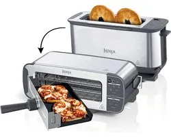 Ninja Foodi 3-in-1 Multifunctionele Toaster, Grillplaat en Panini Maker - 7 Roosterstanden - RVS - ST202EU