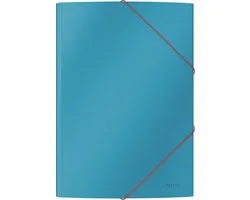 Leitz Cosy Cardboard 3-Flap Folder - Dossiers pour documents a4 - Elastomap - Pour le bureau et travailler à la maison - Blauw serein - Idéal pour le bureau à domicile