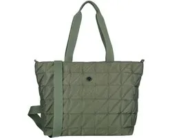 Enrico Benetti Josephine Shopper - Laptoptas 17 inch - Olijfgroen