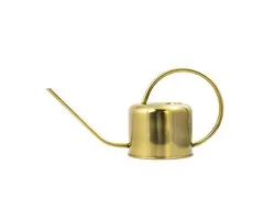Kikkerland Vintage gieter - Plantengieter voor binnen - Goud - 1,2L - Retro - Metaal