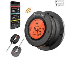 Truskore Vleesthermometer - Smart BBQ Thermometer - Inclusief Bluetooth, App & 2 Meetsondes