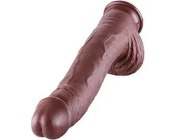 BrownZilla Mega XXL Dildo – Grote Dildo 31 cm – Met Zuignap – Bruin