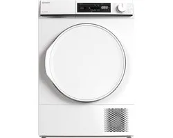 Sharp KDNA8S6PWEBE - warmtepomp droger - energie label E - 15 programma's - LED trommelverlichting - links en rechts draaiend - wit
