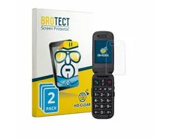 BROTECT - Screenprotector voor Panasonic KX-TU446 - Folie Beschermfolie transparant 2 Stuks