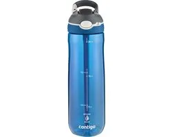 Contigo Ashland Autospout Bouteille d'eau avec paille | Grande gourde sans BPA de 720 ml | Bouteille de sport | Bouteille anti-fuite | Idéal pour École, la salle de sport, le cyclisme, la Course à pied, la Marche. | Monaco