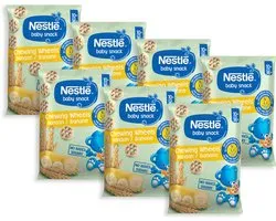 Nestlé Biologische Baby Snack Chewing Wheels Banaan - 10+ maanden - 7 x 28g