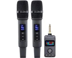 Draadloze Microfoon Set - Karaoke Microfoon - Zingen en Entertainment - DSP Anti-Fluit Technologie