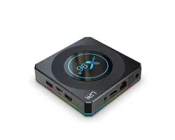 Lipa X96 X4 Tv Box 4/64 GB Android 11 - Lecteur multimédia avec Kodi, Netflix et Playstore - Décodeur 6K et 4K / Applications via Playstore et internet / Wifi et ethernet / Son Dolby / Avec Kodi, Netflix, Disney+ et plus / Dual Band Wi-Fi/ Bluetooth