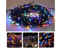 Cheqo® Kerstverlichting - Kerstboomverlichting - Kerstlampjes - Microcluster - 800 LED - 16M - Voor Binnen en Buiten - Timer - Veelkleurig - 8 Lichtfuncties - Lang Snoer - Multicolor - Gekleurde Kerstverlichting - Sfeerverlichting - Feestverlichting