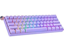 TopChoice® Mechanical Keyboard - Toetsenbord - Gaming Keyboard - 38x14x3cm - Lavendel
