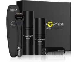 Baardgroei Kit - Beard Grow - Baardgroei Set - Baardgroei Olie - Dermaroller - Baardkam - Baardhaar - Haargroei Set - Baard Verzorging Set - Baardverzorging